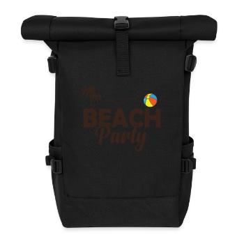 Beach Party Celebrations Dancing Music Friends - Roll Top Backpack - black - Front