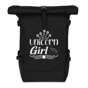 Licorne Fille Licorne - Sac à dos roll top - noir - Devant