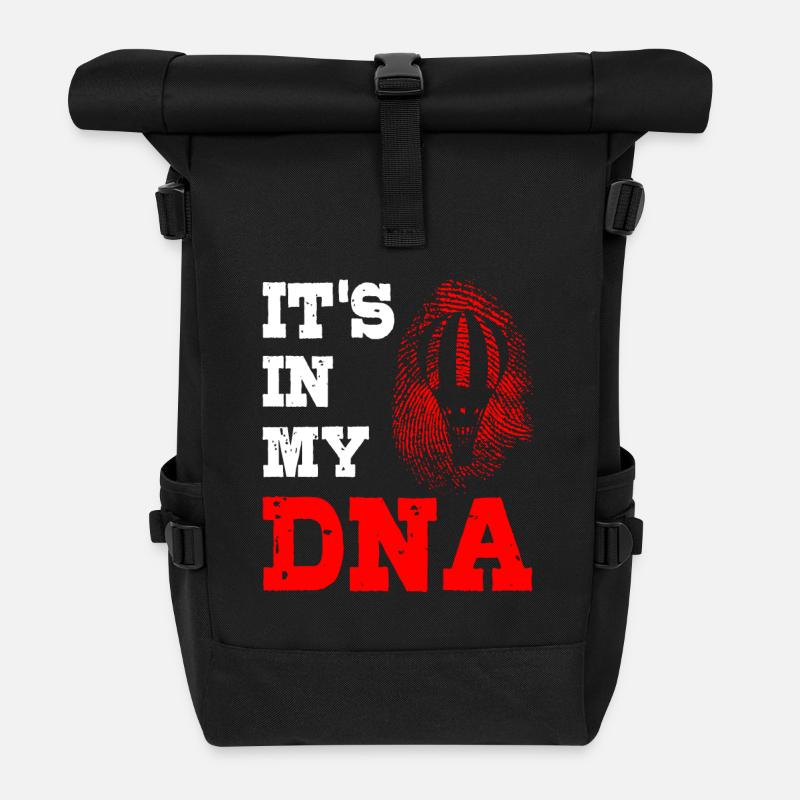 It's in my dna hot air balloon pilot - Rolltop Rucksack - Schwarz