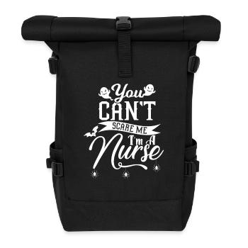 Man kann einer Krankenschwester keine Angst machen - Rolltop Rucksack - Schwarz - Vorne
