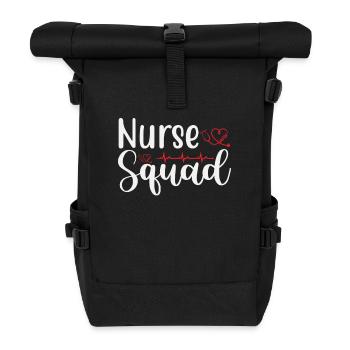 Cadre infirmier - Sac à dos roll top - noir - Devant