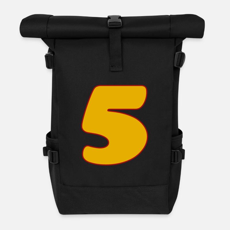 5 - Rolltop Rucksack - Schwarz