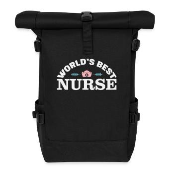 Die beste Krankenschwester der Welt - Rolltop Rucksack - Schwarz - Vorne