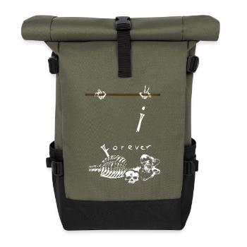 Street Workout - Rolltop Rucksack - Olive/Schwarz - Vorne