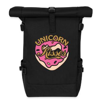 Licorne Embrasse Licorne - Sac à dos roll top - noir - Devant