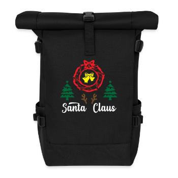 Santa Claus Clouse - Roll Top Backpack - black - Front