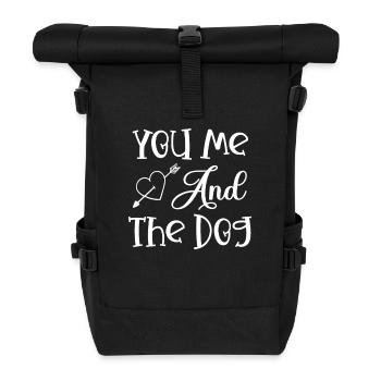 You me and the dog - Roll Top Backpack - black - Front
