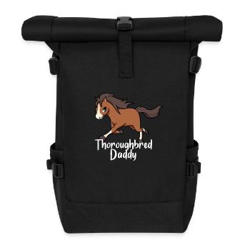 Amoureux des chevaux - Pur-sang Papa - Sac à dos roll top - noir - Devant