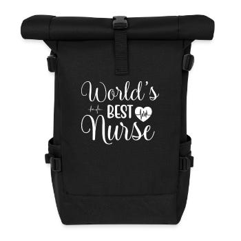 La meilleure infirmière du monde - Sac à dos roll top - noir - Devant