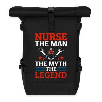 Légende du mythe de l’infirmière - Sac à dos roll top - noir - Devant