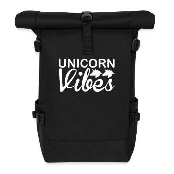 Einhorn Vibes Licorne - Sac à dos roll top - noir - Devant