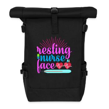 NURSE Nurse - Roll Top Backpack - black - Front