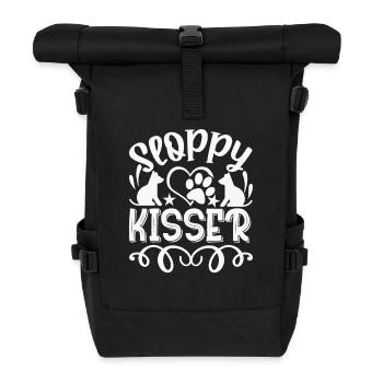Sloppy Kisser - Roll Top Backpack - black - Front