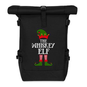 Lustiges Die Whiskey-Elfe Christmas Design - Rolltop Rucksack - Schwarz - Vorne