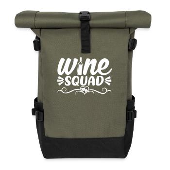 Troupe de vin - Sac à dos roll top - olive/noir - Devant