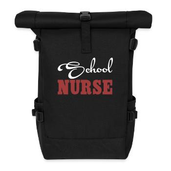 School nurse - Roll Top Backpack - black - Front