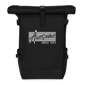 Jahrgang 1953 Geburtstag Awesome 70 Jahre Opa Oma - Rolltop Rucksack - Schwarz - Vorne