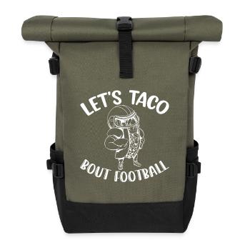 Journée du match de football Taco Bout - Sac à dos roll top - olive/noir - Devant