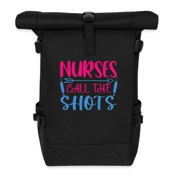 Krankenschwester Krankenhaus Not - Rolltop Rucksack - Schwarz - Vorne