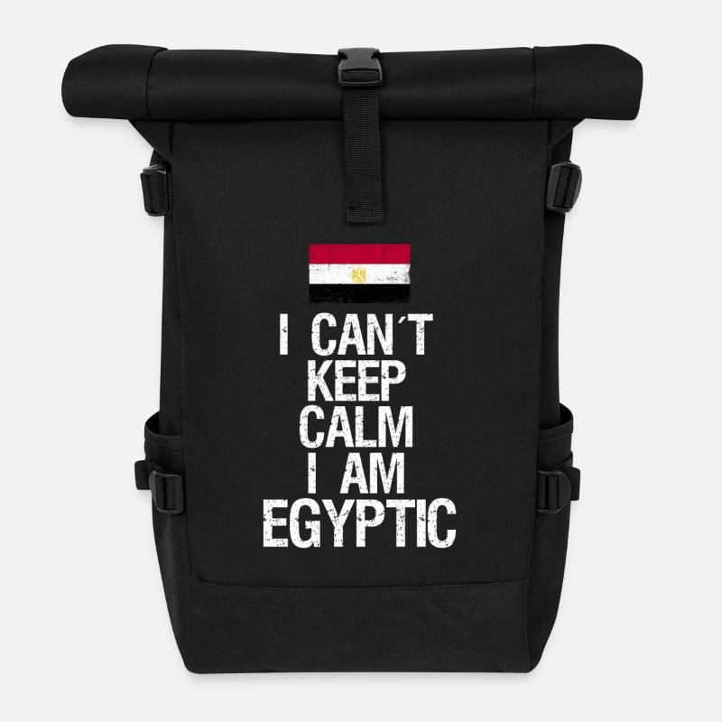 I can not Keep Calm I am Ägypter - Rolltop Rucksack - Schwarz