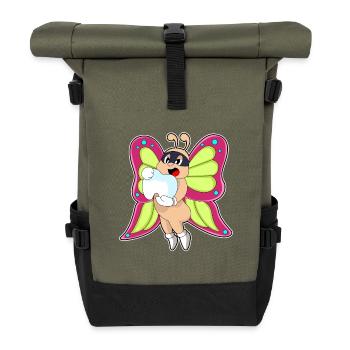 Butterfly Tooth - Roll Top Backpack - olive/black - Front