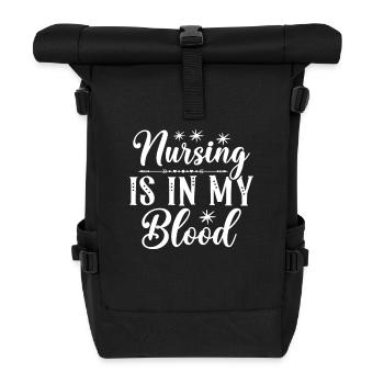L’allaitement est dans mon sang - Sac à dos roll top - noir - Devant