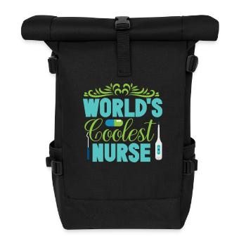 Gesundheit und Krankenpflegerin - Rolltop Rucksack - Schwarz - Vorne