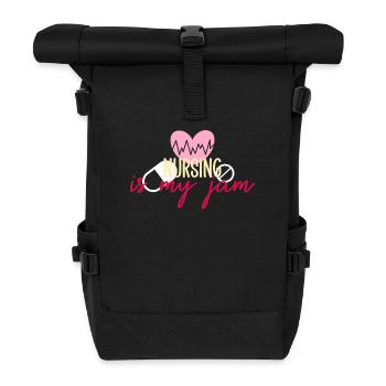 Krankenpflege ist meine Marmelade - Rolltop Rucksack - Schwarz - Vorne