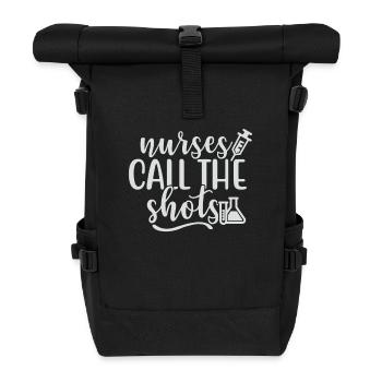 KRANKENSCHWESTERN HABEN DAS SAGEN - Rolltop Rucksack - Schwarz - Vorne