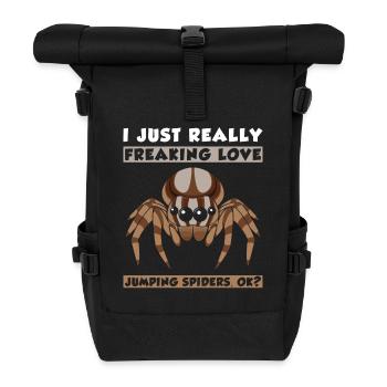 Springspinne - Rolltop Rucksack - Schwarz - Vorne
