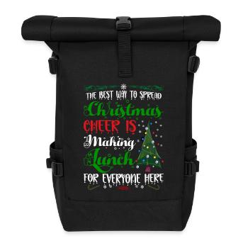 Hässliches Weihnachtsessen Weihnachtszeit - Rolltop Rucksack - Schwarz - Vorne
