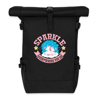 Einhorn UNICORN sparkle everywhe - Rolltop Rucksack - Schwarz - Vorne