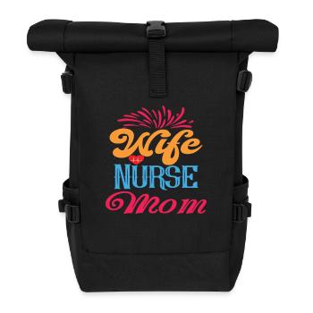 Gesundheit und Krankenpflegerin - Rolltop Rucksack - Schwarz - Vorne