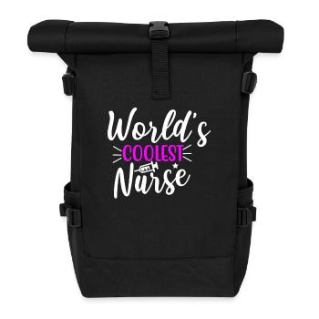 World's Coolest Nurse - Roll Top Backpack - black - Front