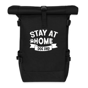 Dog daddy at home - Roll Top Backpack - black - Front