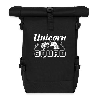Licorne de l’escouade Einhorn - Sac à dos roll top - noir - Devant