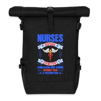 Gesundheit und Krankenpflegerin - Rolltop Rucksack - Schwarz - Vorne