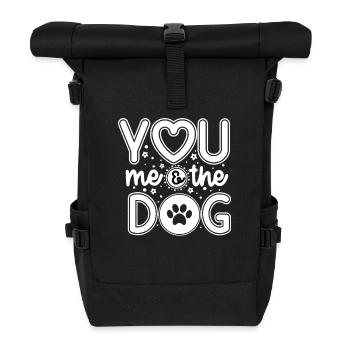 You me and the dog - Roll Top Backpack - black - Front