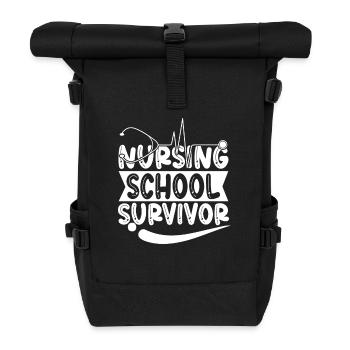 Survivor of the nursing school - Roll Top Backpack - black - Front