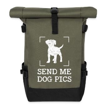 Envoyez-moi des photos de chiens - Sac à dos roll top - olive/noir - Devant
