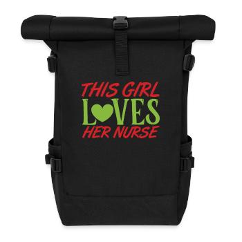 Nurse Hospital Need - Roll Top Backpack - black - Front