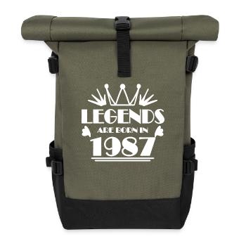 1987 - Né en 1987 - Sac à dos roll top - olive/noir - Devant