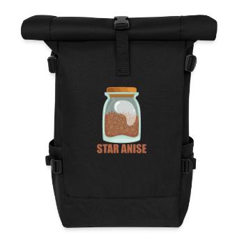 Épice à l’anis étoilé Goût Cuisine - Sac à dos roll top - noir - Devant