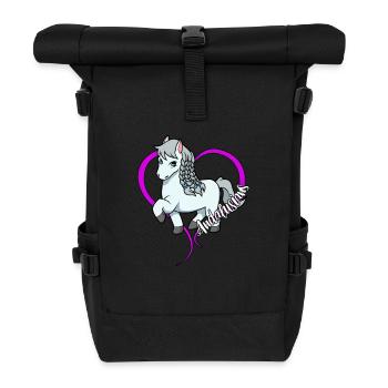 Horse lovers - Andalusians - Roll Top Backpack - black - Front