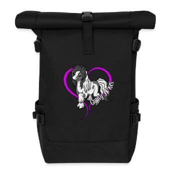 Horse lovers - Tinker - Roll Top Backpack - black - Front