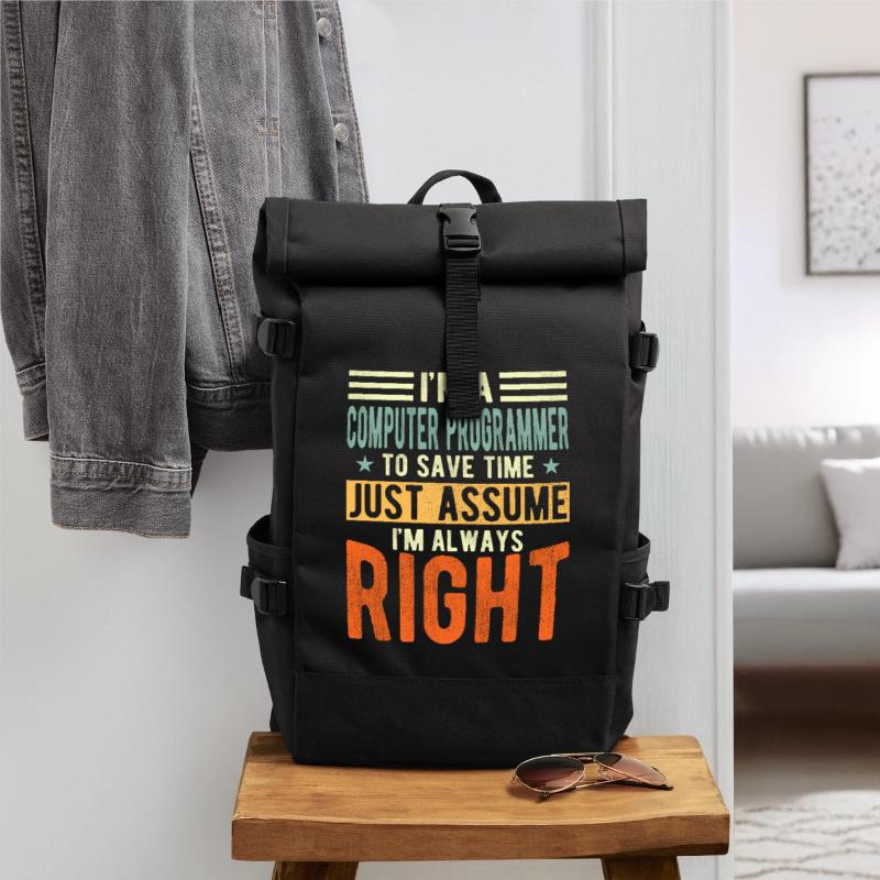 Roll Top Backpack