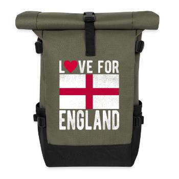 Drapeau de l’Angleterre - Sac à dos roll top - olive/noir - Devant