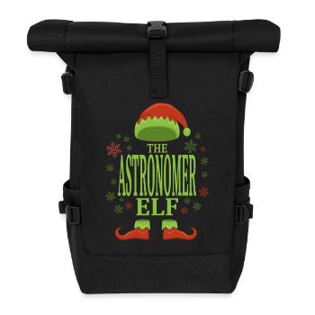 Astronom Weihnachtself - Rolltop Rucksack - Schwarz - Vorne