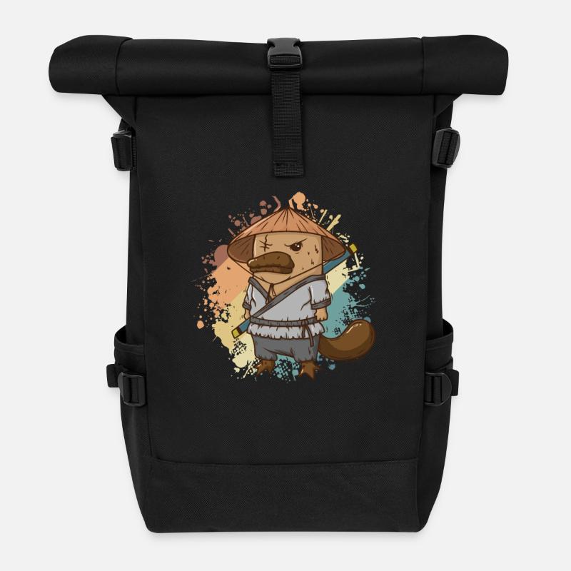 Ornithorynque: Ninja Outback Australie - Sac à dos roll top - noir