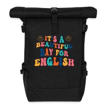 Englisch Studiengang Englischlehrerin - Rolltop Rucksack - Schwarz - Vorne